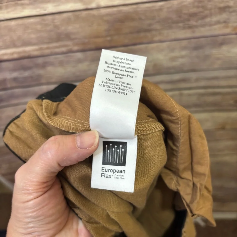 Everlane The Linen Easy Pant Womens XS Carob Brown